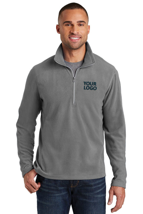Port Authority Ladies Microfleece 1/2-Zip Pullovers, Pearl Grey [Valley Internet]