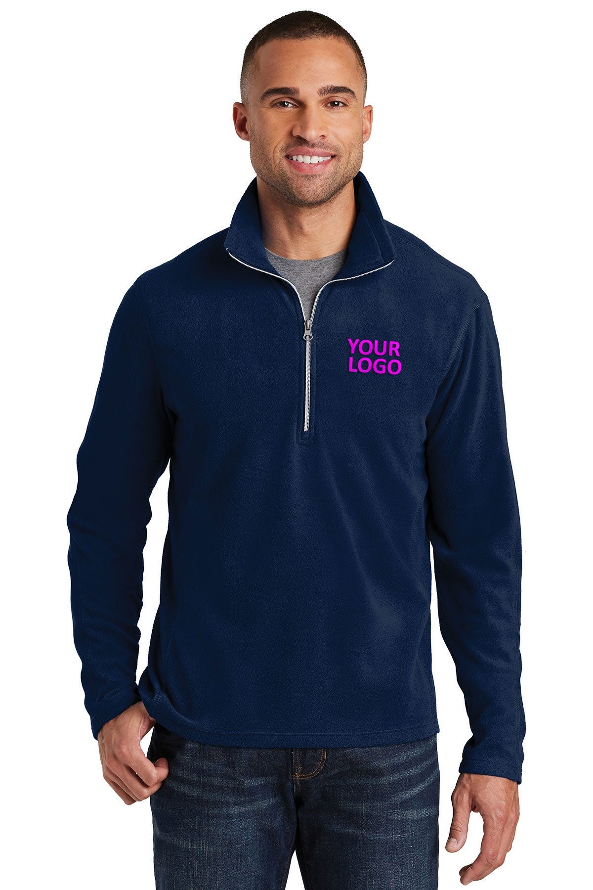 port authority true navy f224 custom jackets with logo