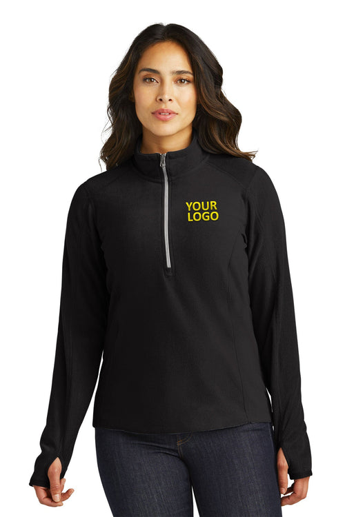 Port Authority Microfleece 1/2-Zip Customized Pullovers, Black
