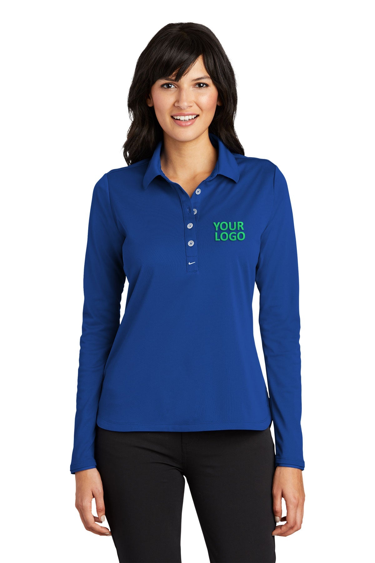 nike blue sapphire 545322 custom polo shirts dri fit