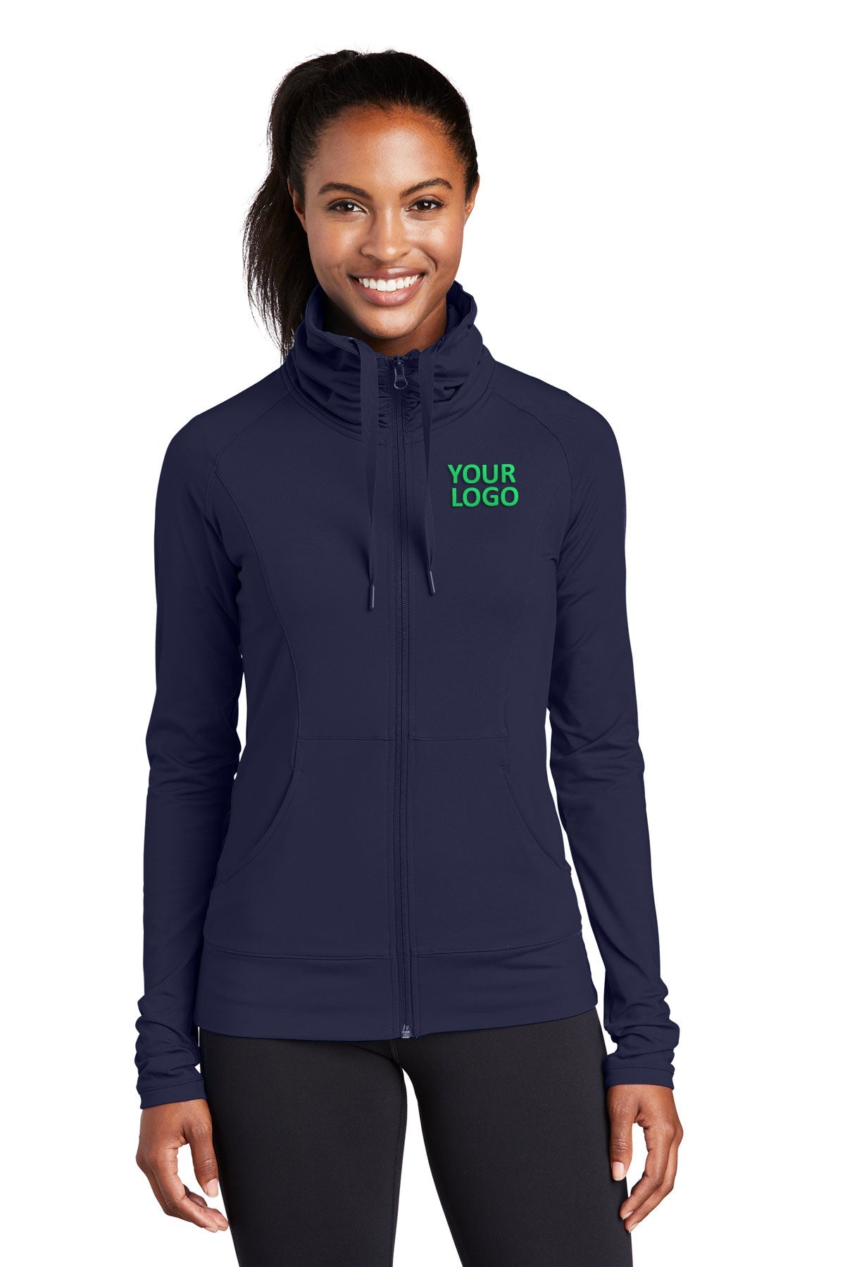 Sport-Tek True Navy LST852 custom logo jackets