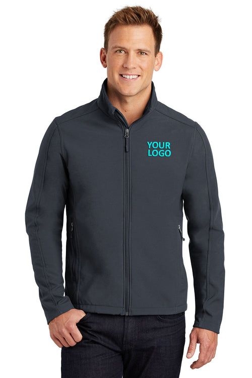 Port Authority Ladies Core Soft Shell Customized Jackets, Battleship Grey