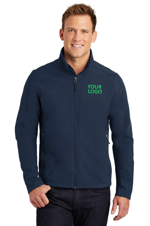 Port Authority Ladies Core Soft Shell Customized Jackets, Dress Blue Navy