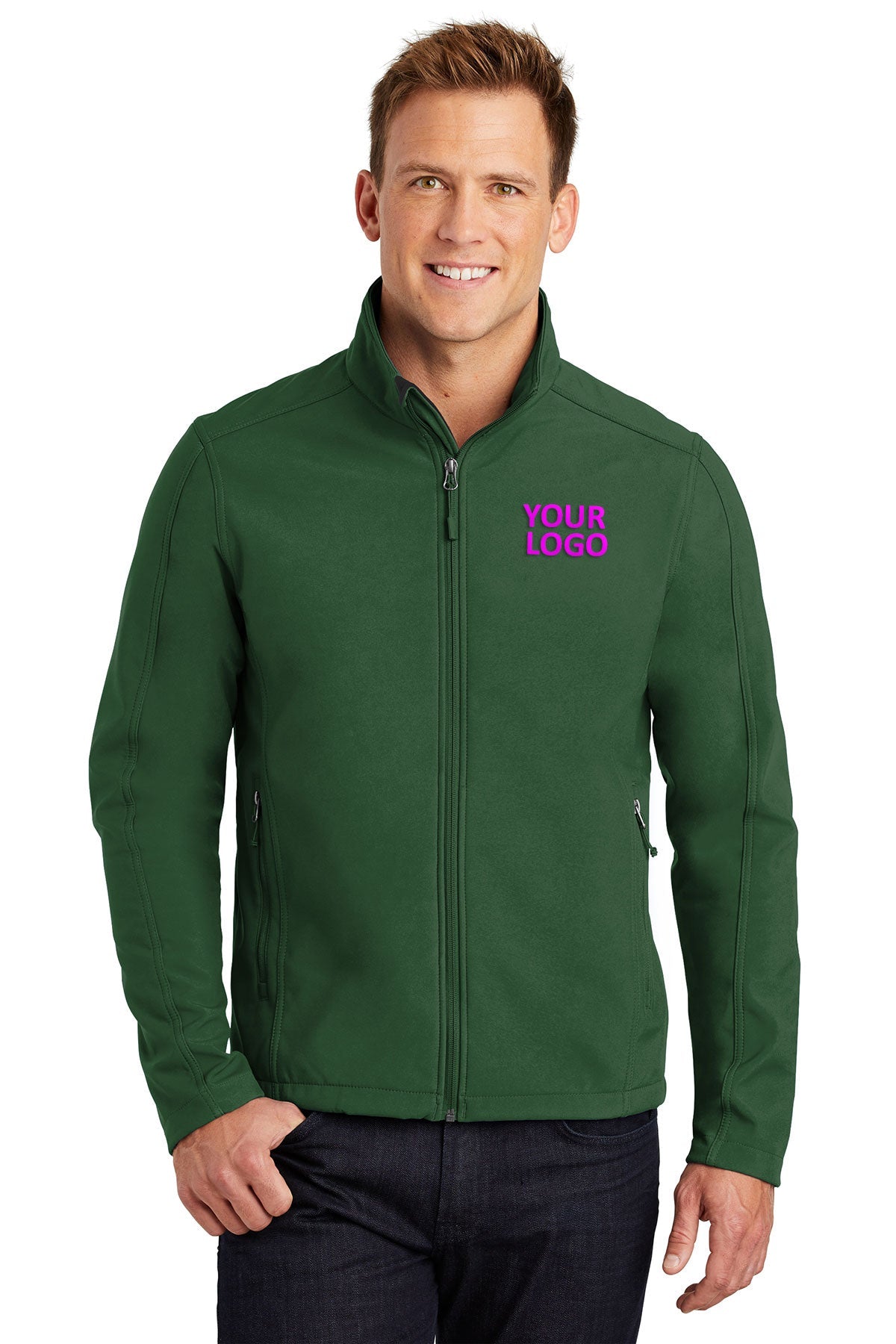 port authority forest green j317 custom jackets with logo