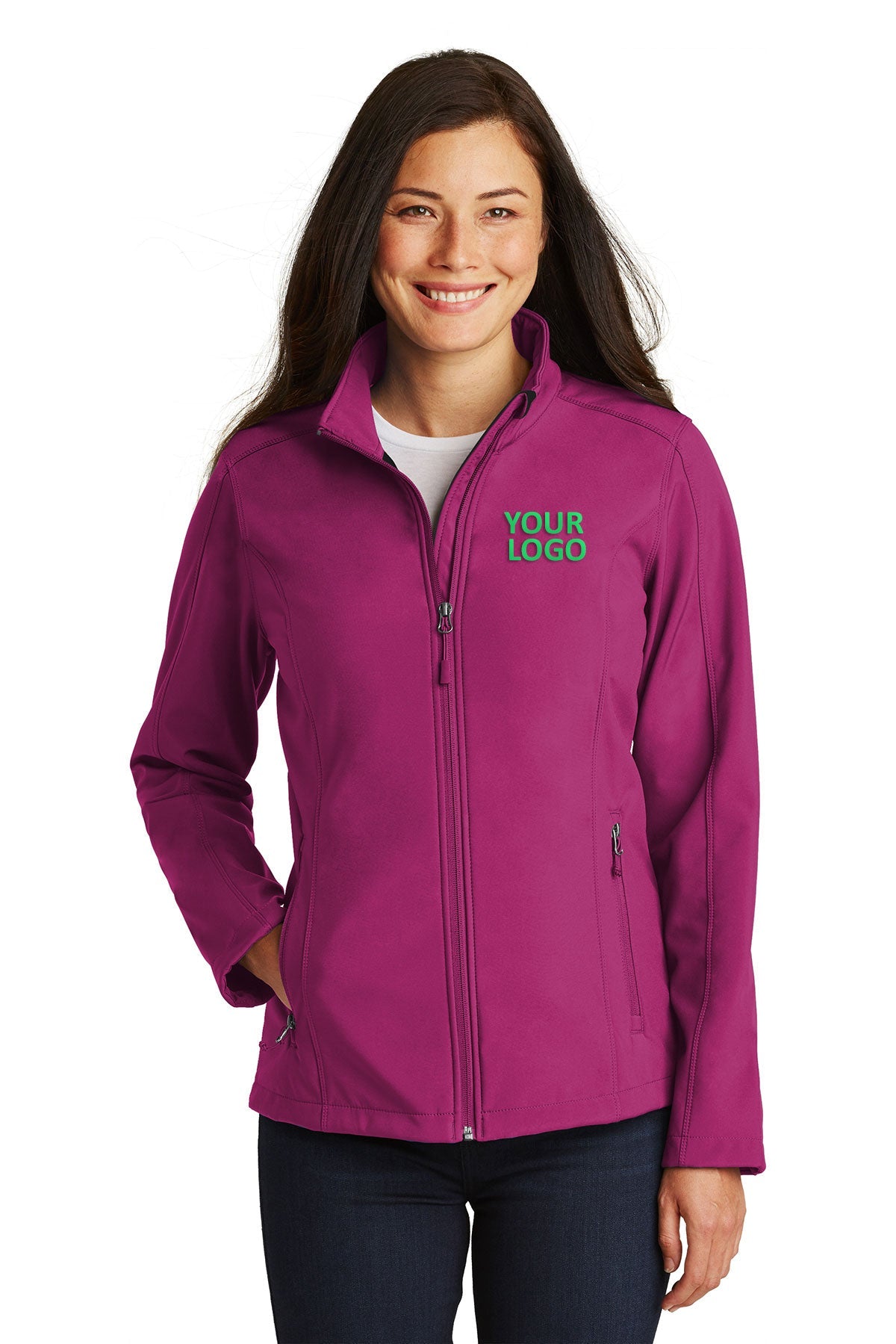 port authority very berry l317 company logo jackets