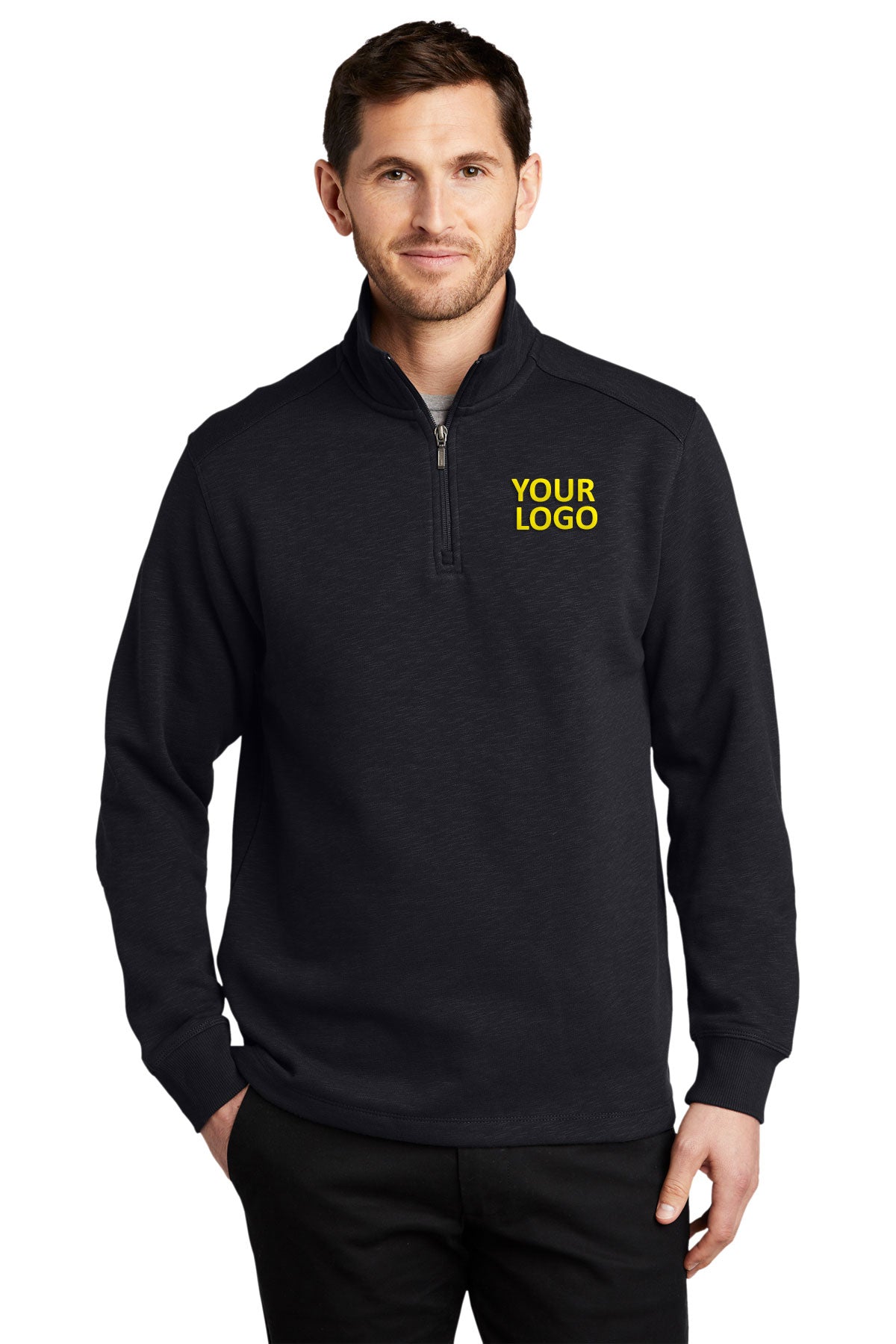 port authority black f295 custom work sweatshirts