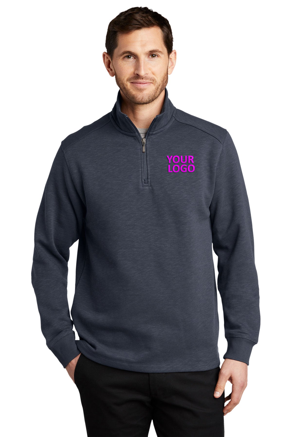 port authority slate grey f295 custom work sweatshirts