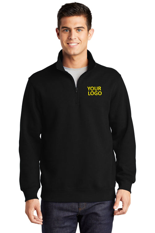Sport-Tek Custom Full-Zip Hooded Sweatshirts, Black