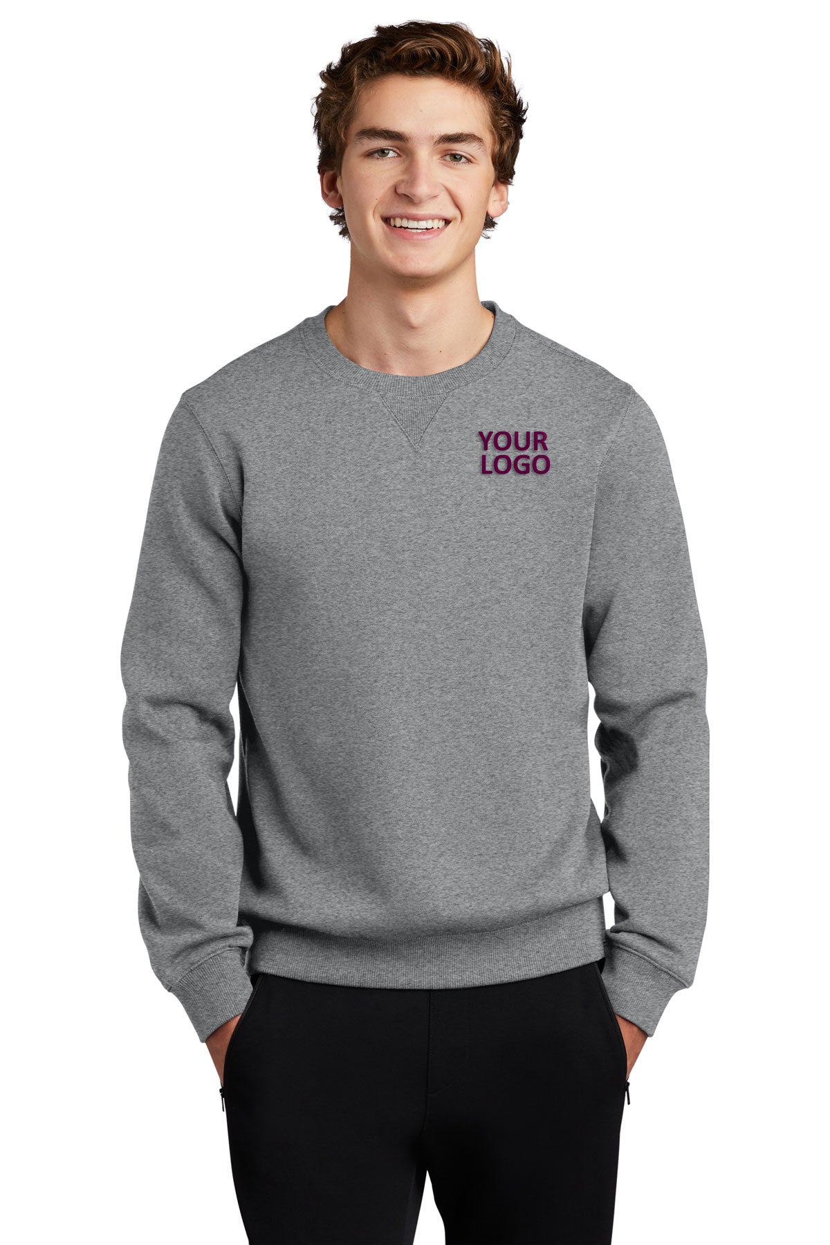 Sport-Tek Vintage Heather ST266 custom sweatshirts with logo