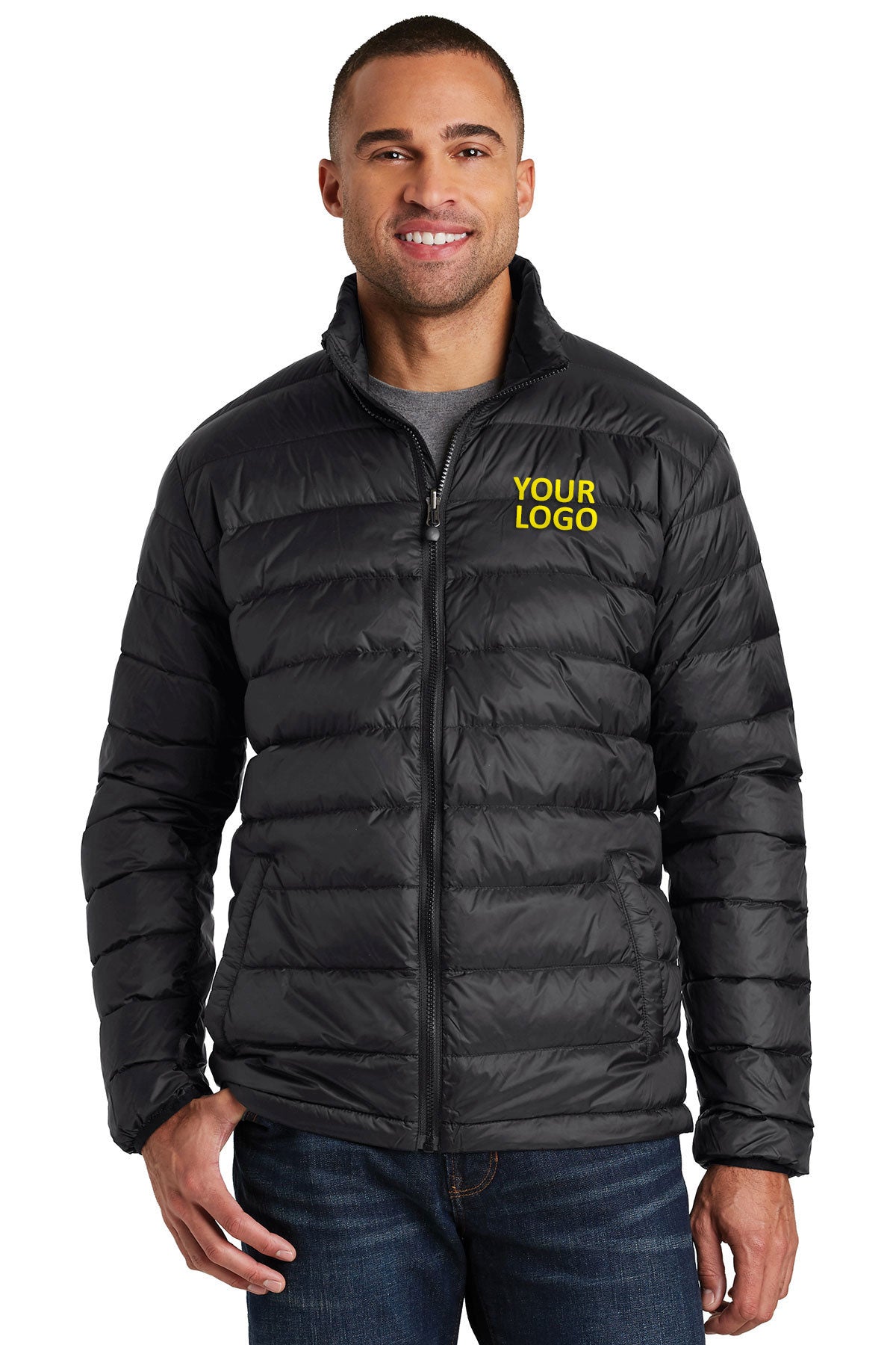 port authority black j323 embroidered jacket custom