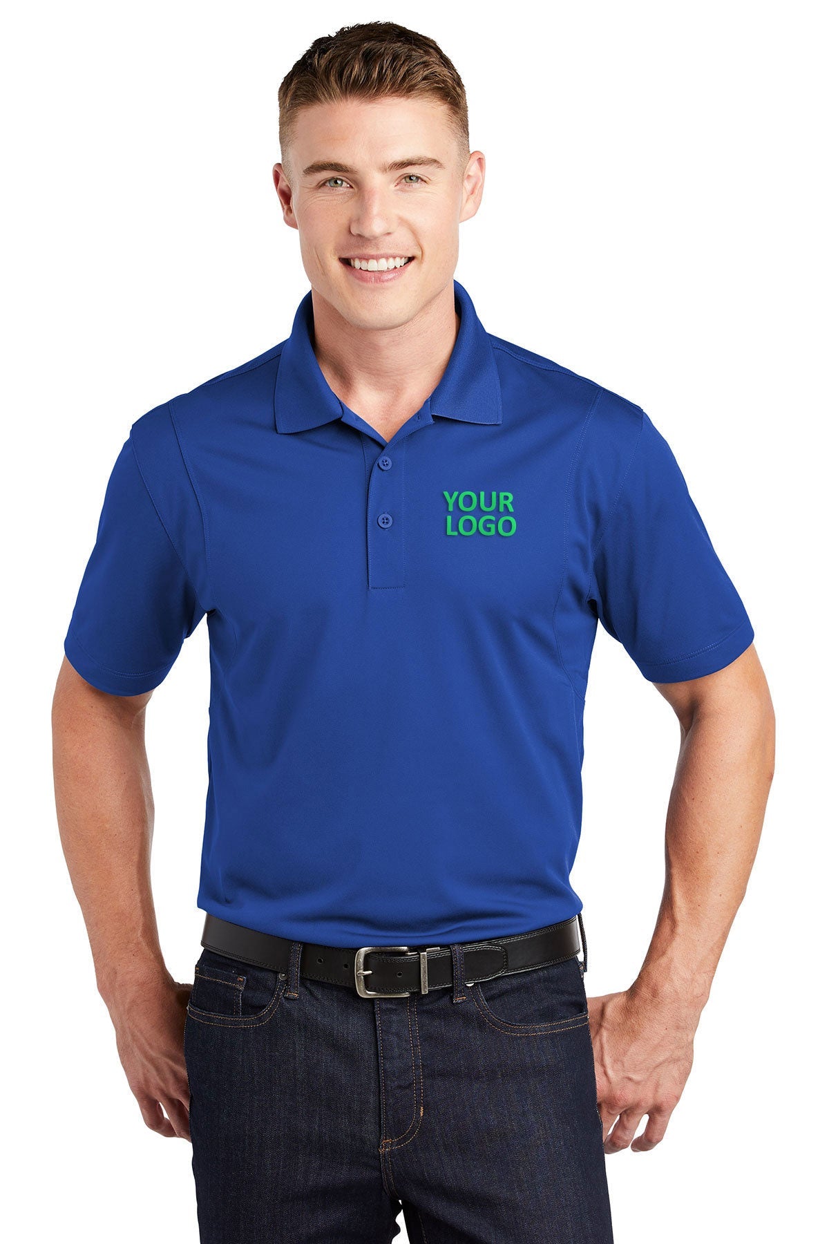 Sport-Tek True Royal TST650 custom company polos