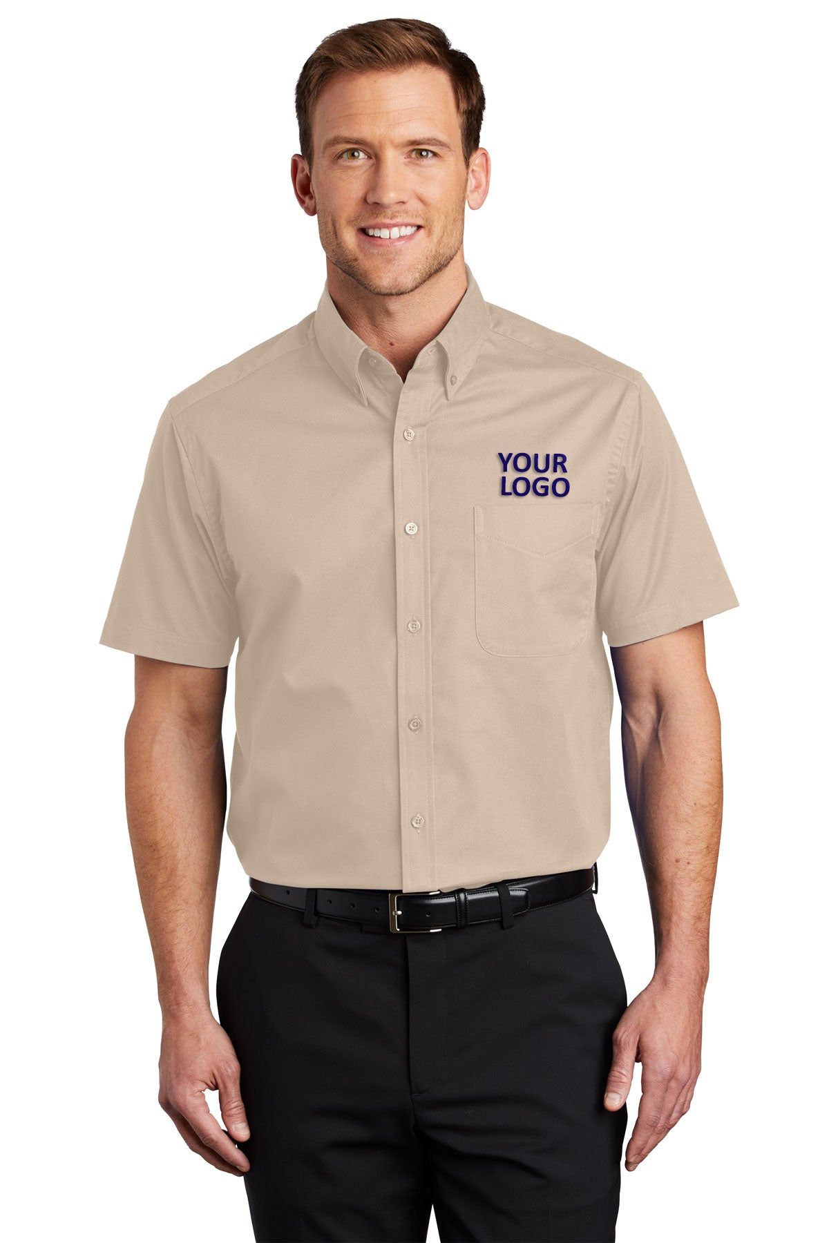 Port Authority Stone TLS508 company logo shirts