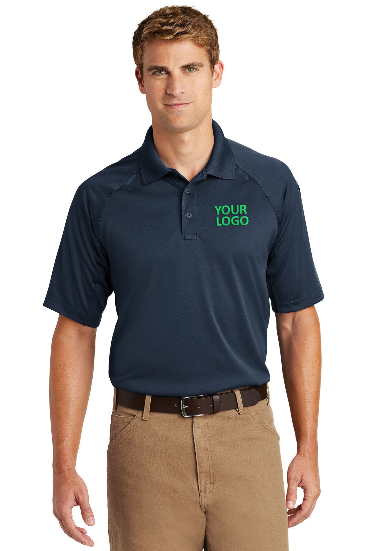 CornerStone Dark Navy TLCS410 polo custom shirts