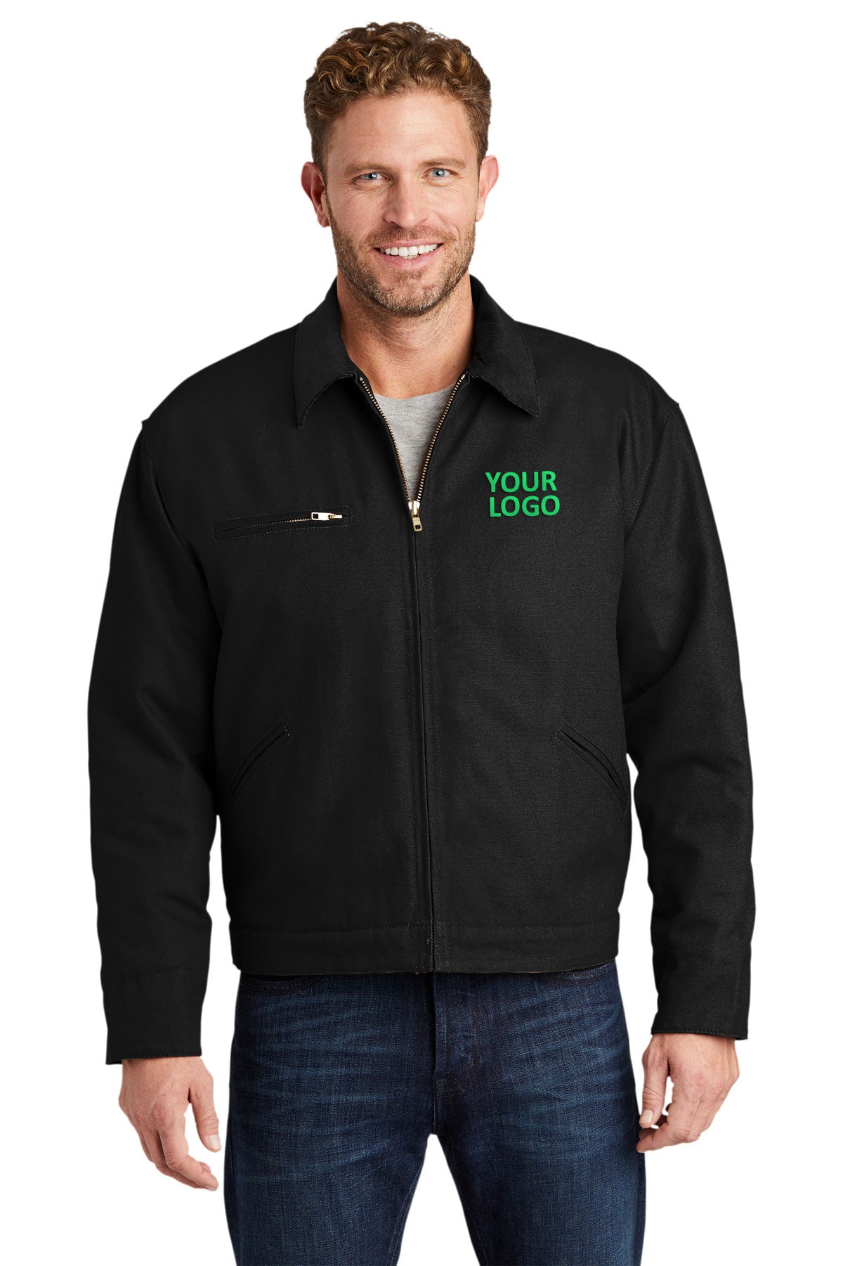 CornerStone Tall Duck Cloth Work Jacket, Black
