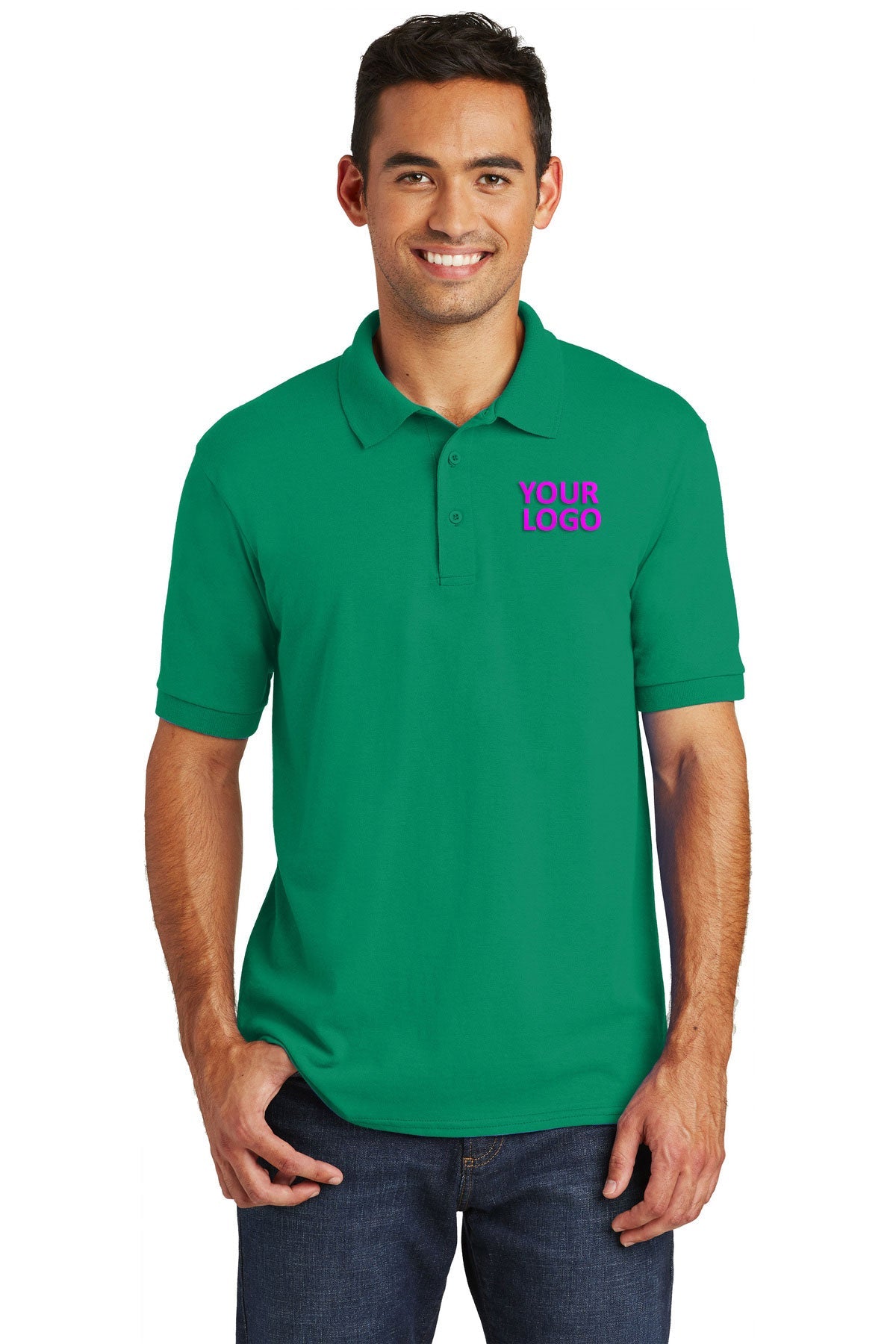 port & company kelly kp55 custom dri fit polo shirts