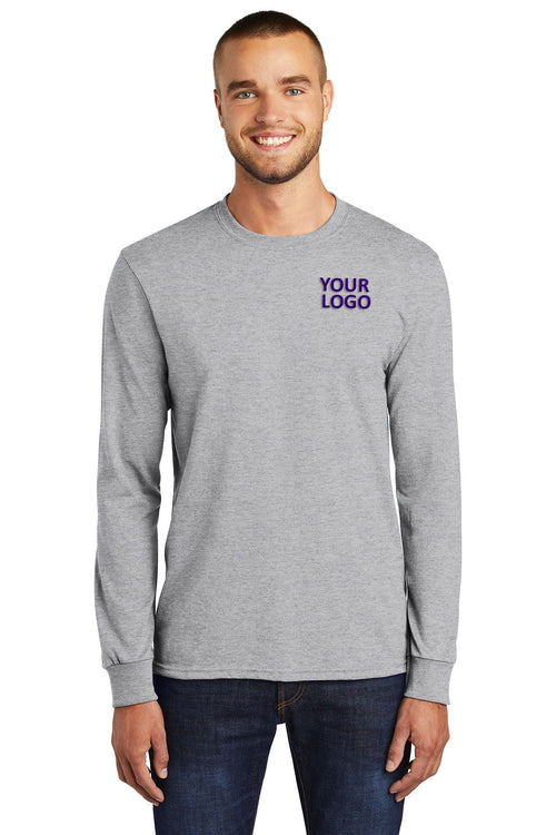 Port & Company Tall Core Blend Custom Tee's, Ash