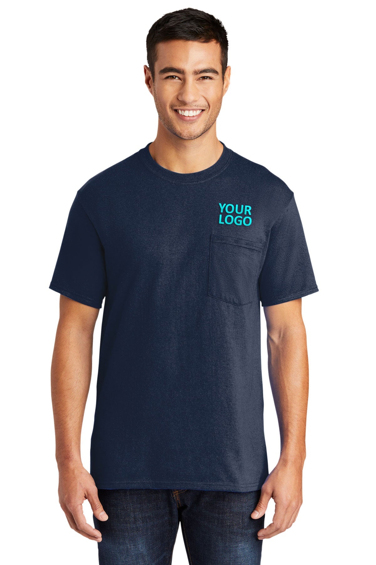Port & Company Tall Core Blend Pocket Tee