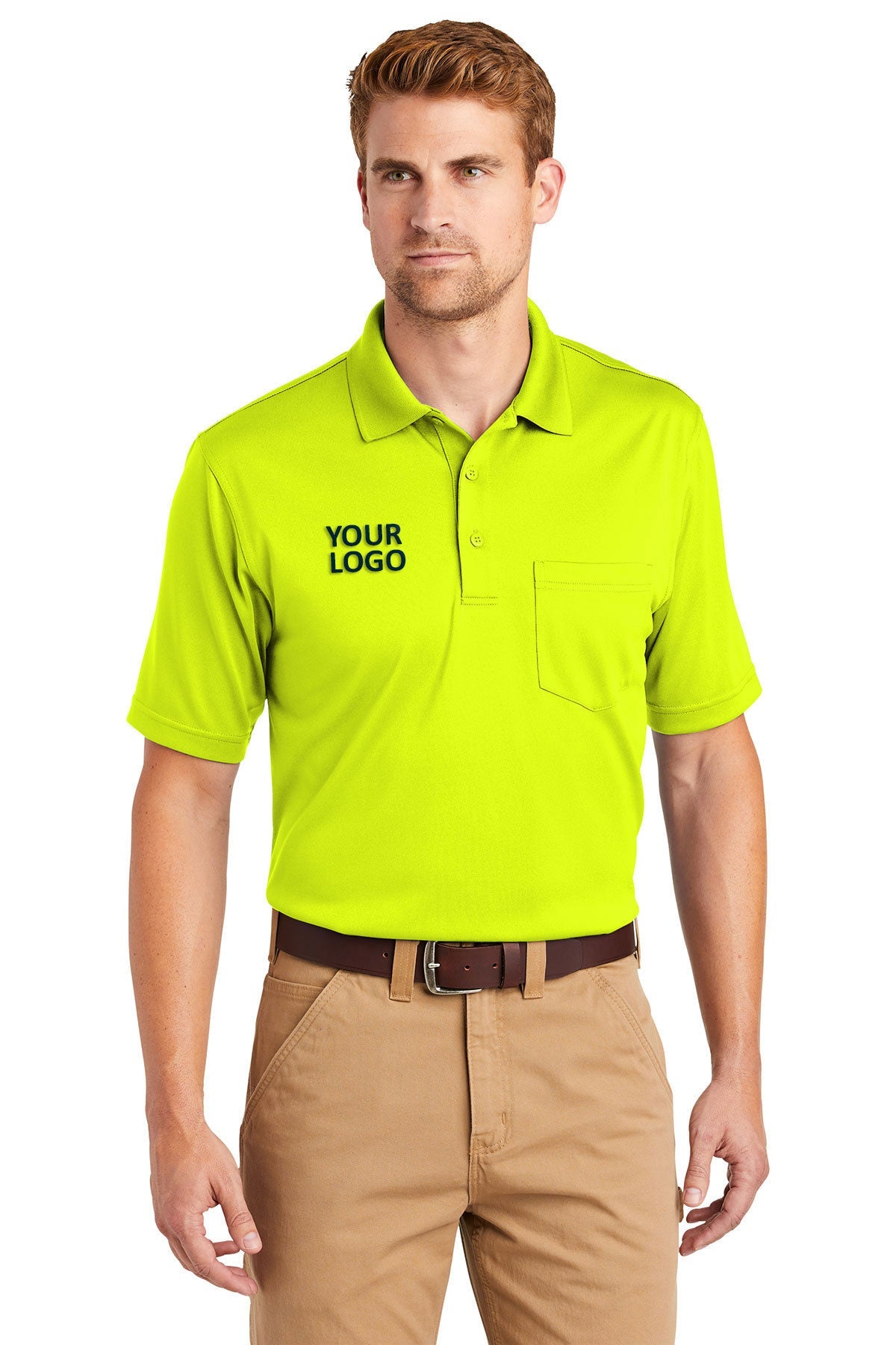 CornerStone Snag-Proof Pocket Polo, Safety Yellow