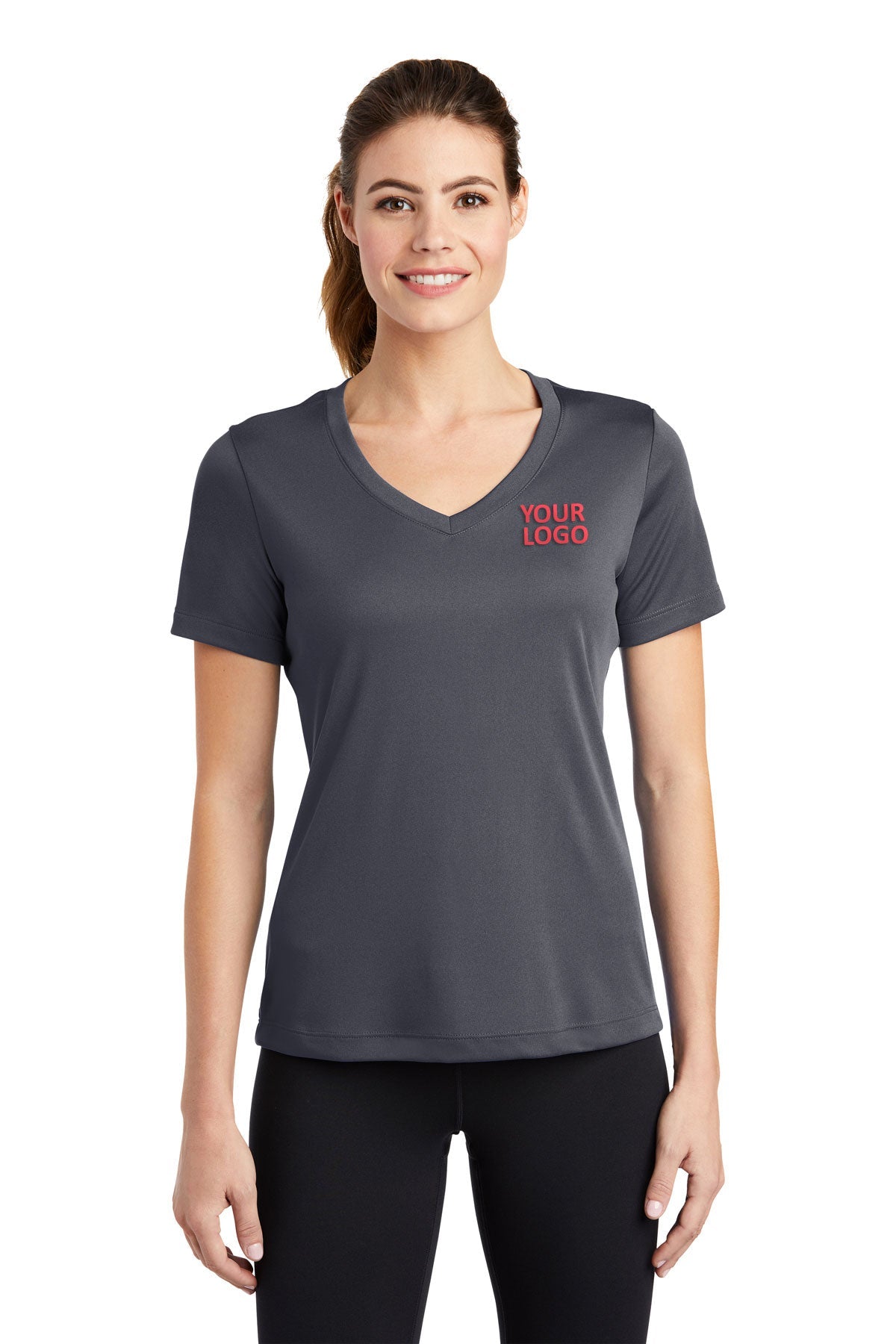 Sport-Tek Ladies PosiCharge Competitor V-Neck Tee