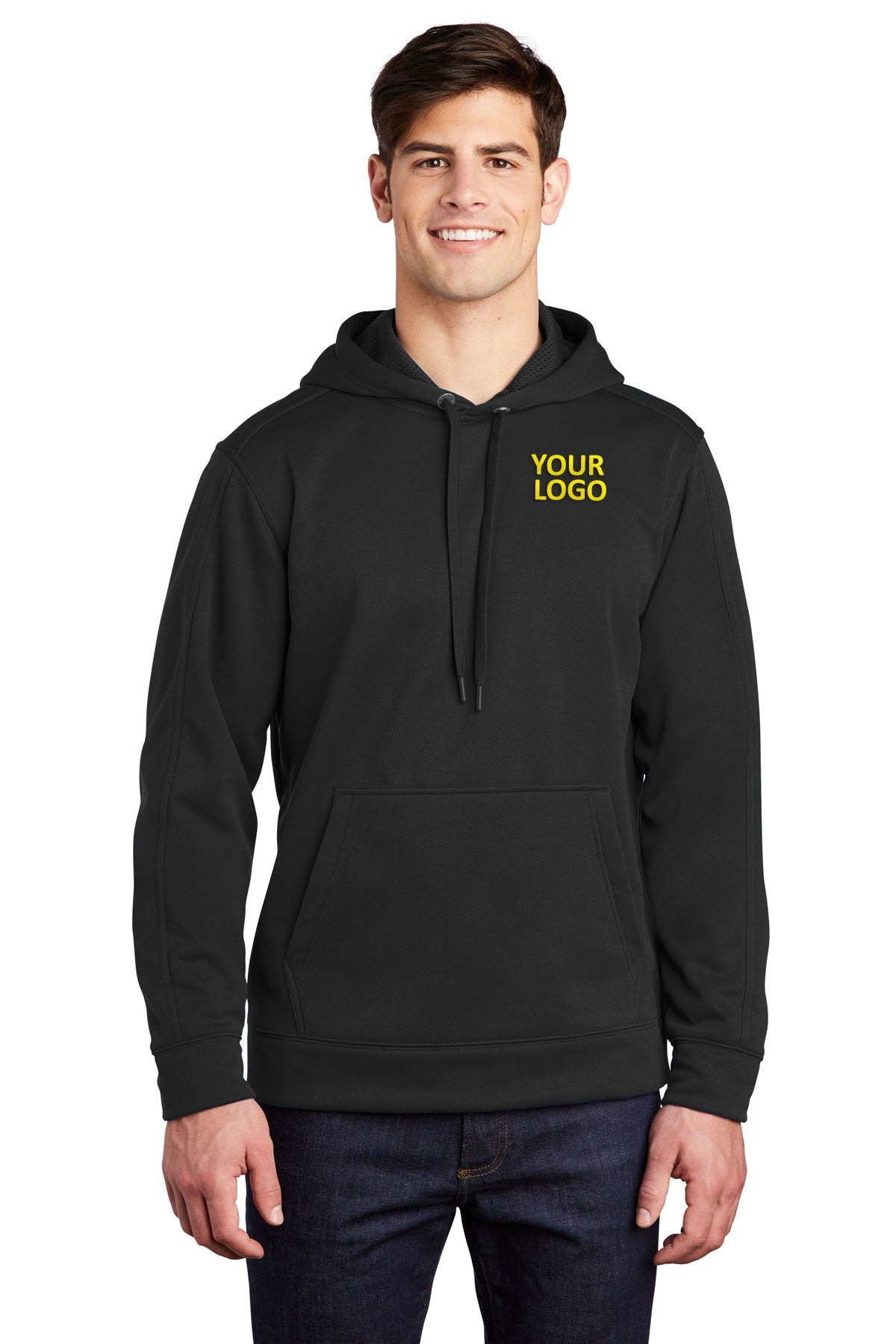 Sport-Tek Black ST290 custom embroidery sweatshirts