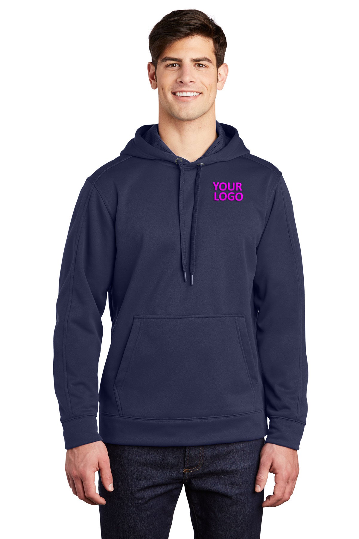 Sport-Tek True Navy ST290 custom embroidery sweatshirts