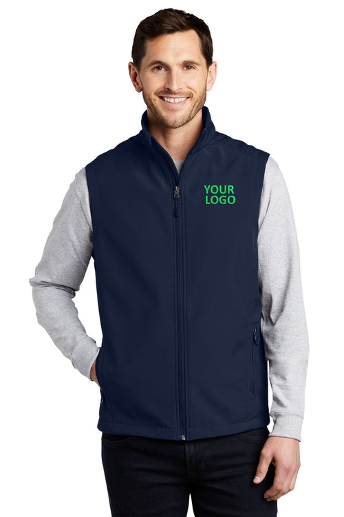 Port Authority Ladies Core Soft Shell Branded Vests, Dress Blue Navy