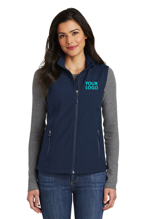 Port Authority Core Soft Shell Custom Vests, Dress Blue Navy