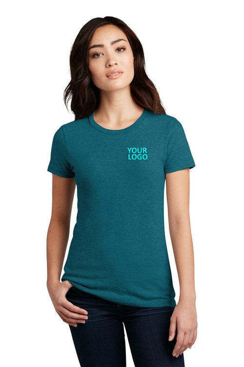 District Made Mens Perfect Blend Tee's, Heathered Teal