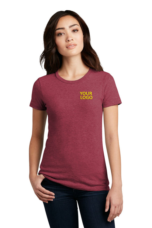 District Made Mens Perfect Blend Tee's, Heathered Red
