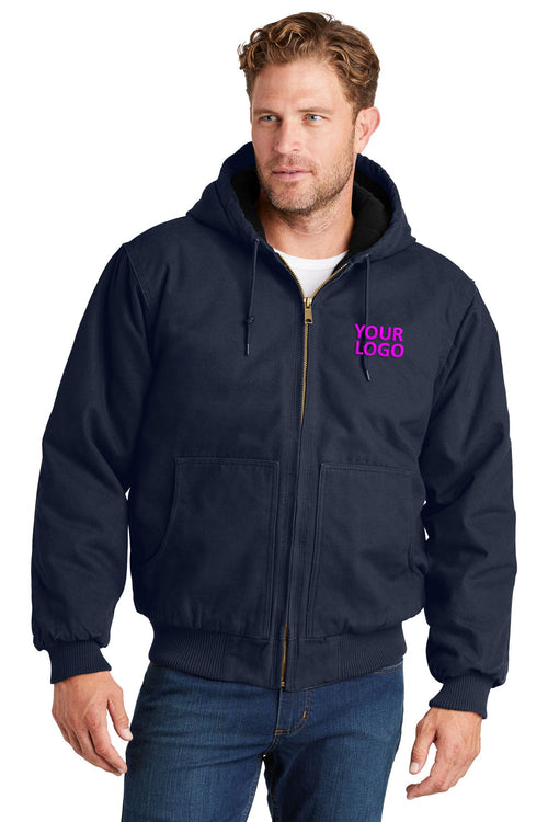 CornerStone Washed Duck Flannel-Lined Jacket, Navy
