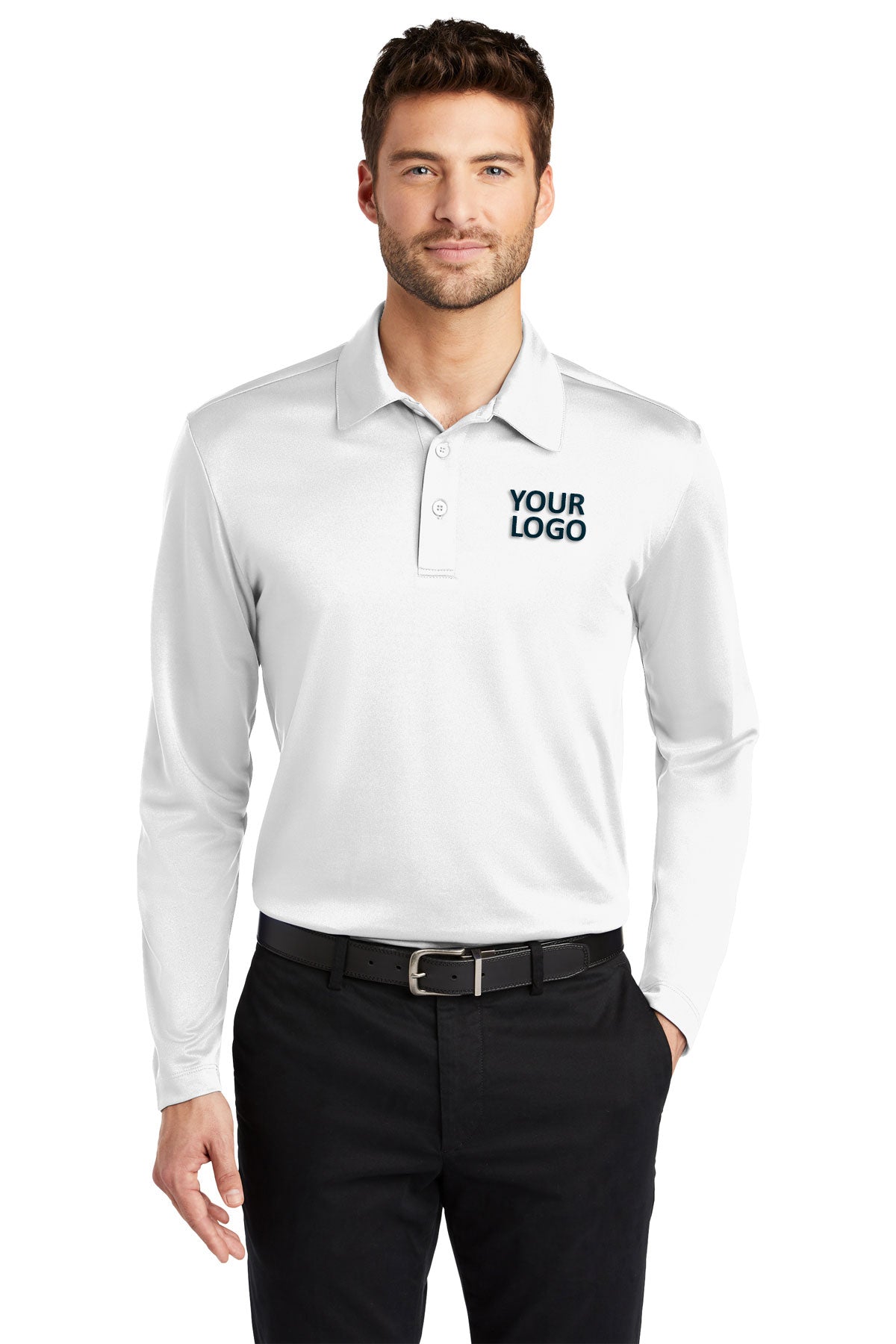 port authority white k540ls custom womens polo shirts