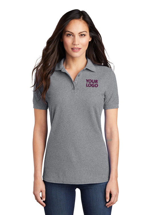 Port & Company Custom Pique Polos, Athletic Heather