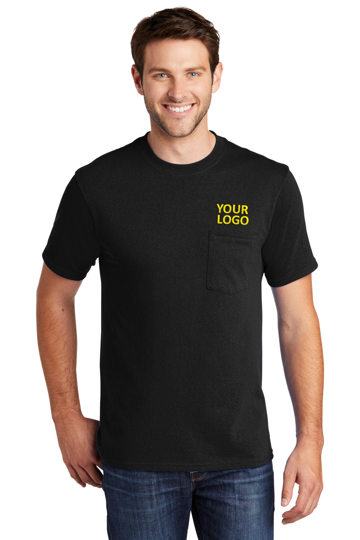 Port & Company Core Cotton Pocket Tee
