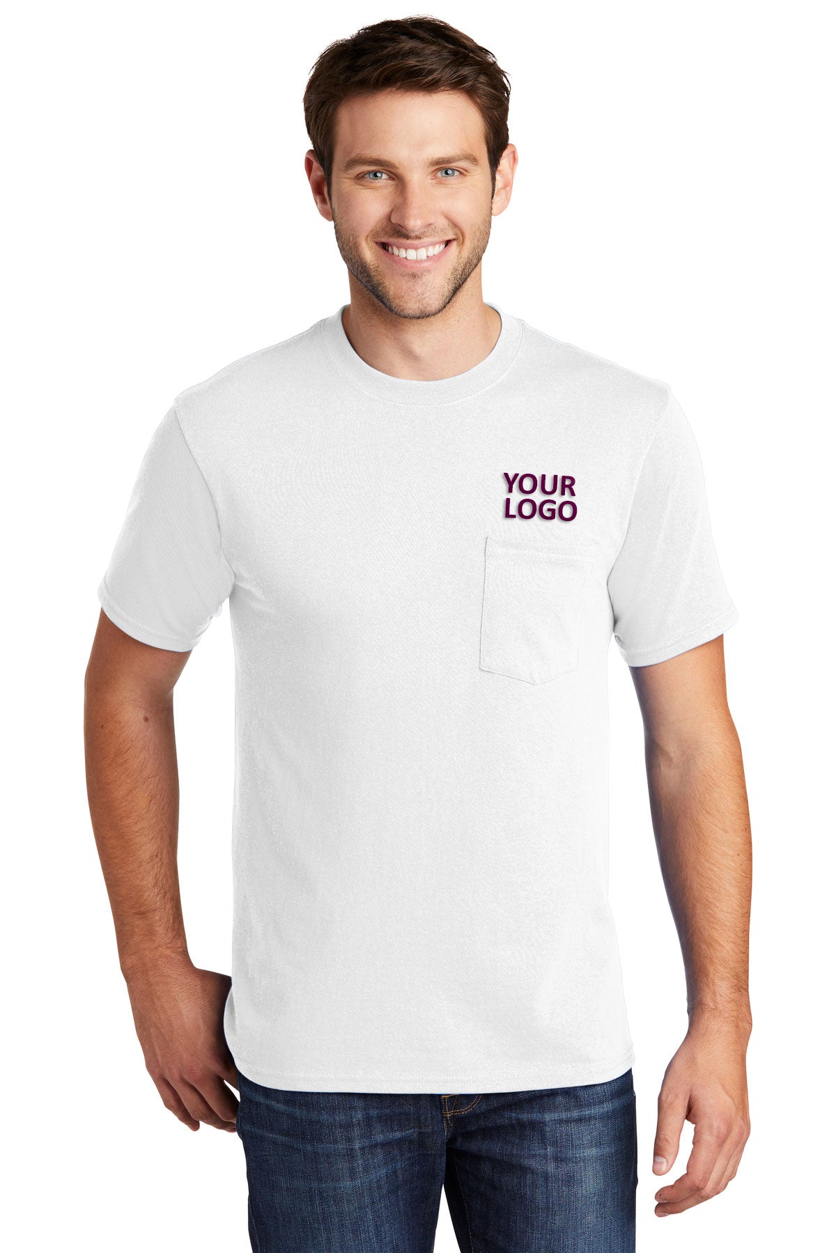 Port & Company Core Cotton Pocket Tee
