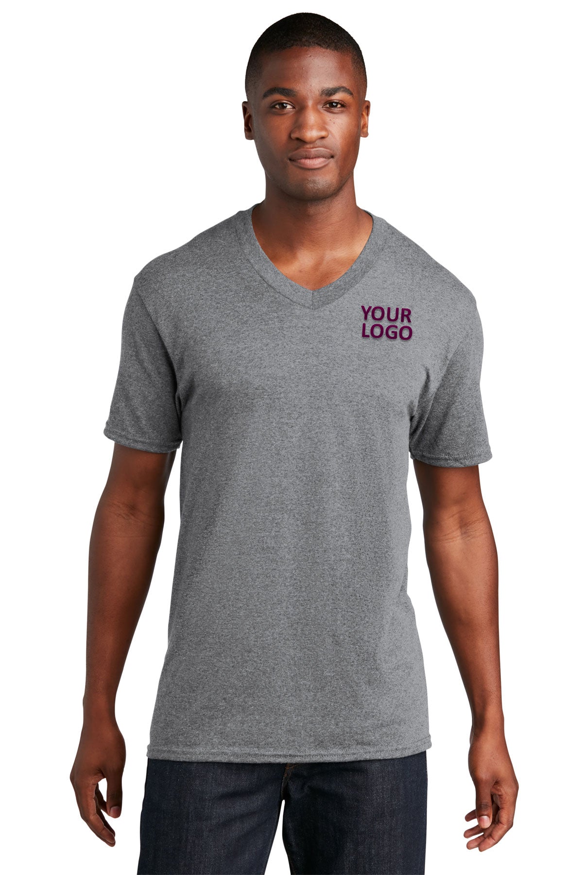 Port & Company Core Cotton V-Neck Tee