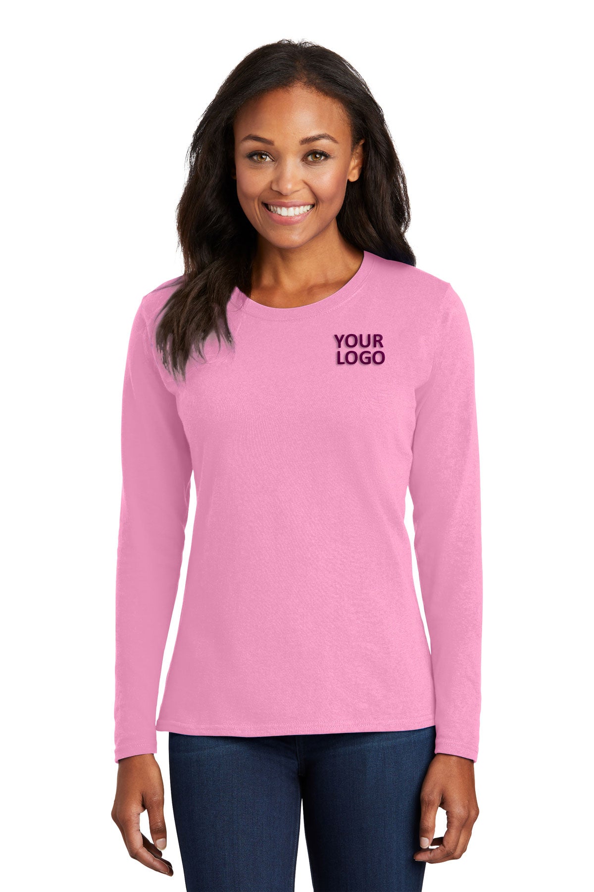 Port & Company Ladies Long Sleeve Core Cotton Tee