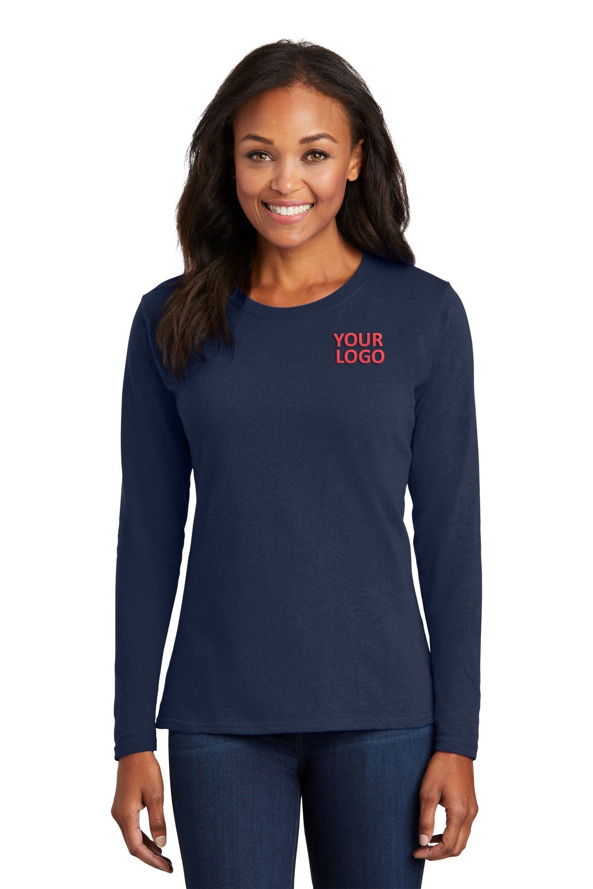 Port & Company Ladies Long Sleeve Core Cotton Tee