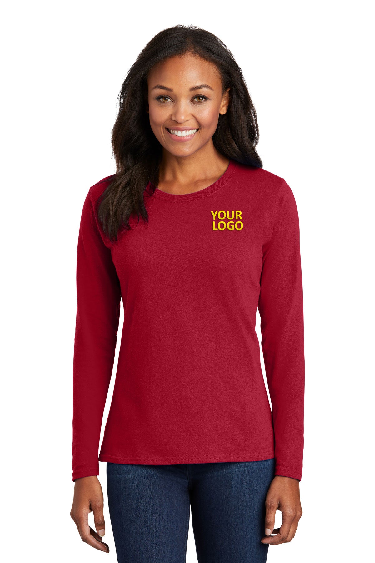 Port & Company Ladies Long Sleeve Core Cotton Tee