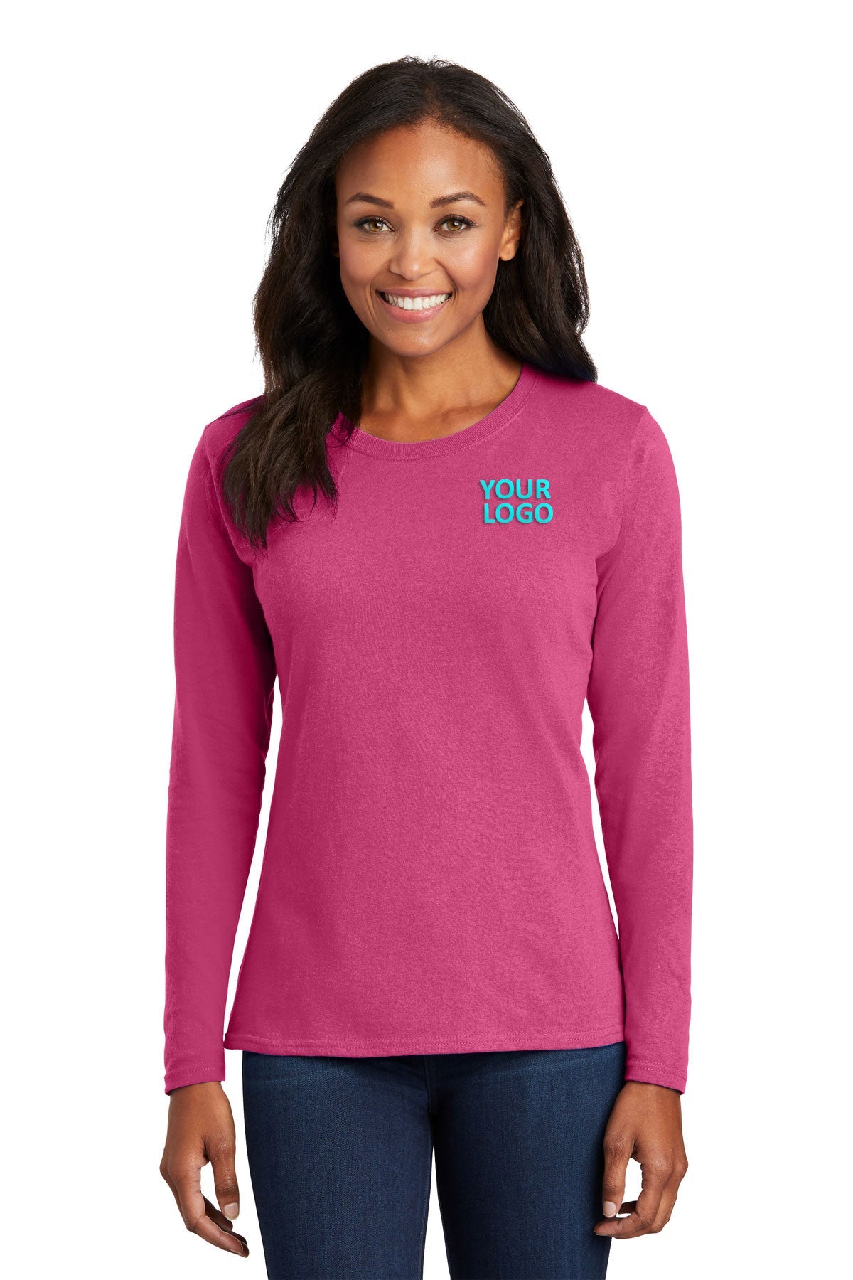 Port & Company Ladies Long Sleeve Core Cotton Tee
