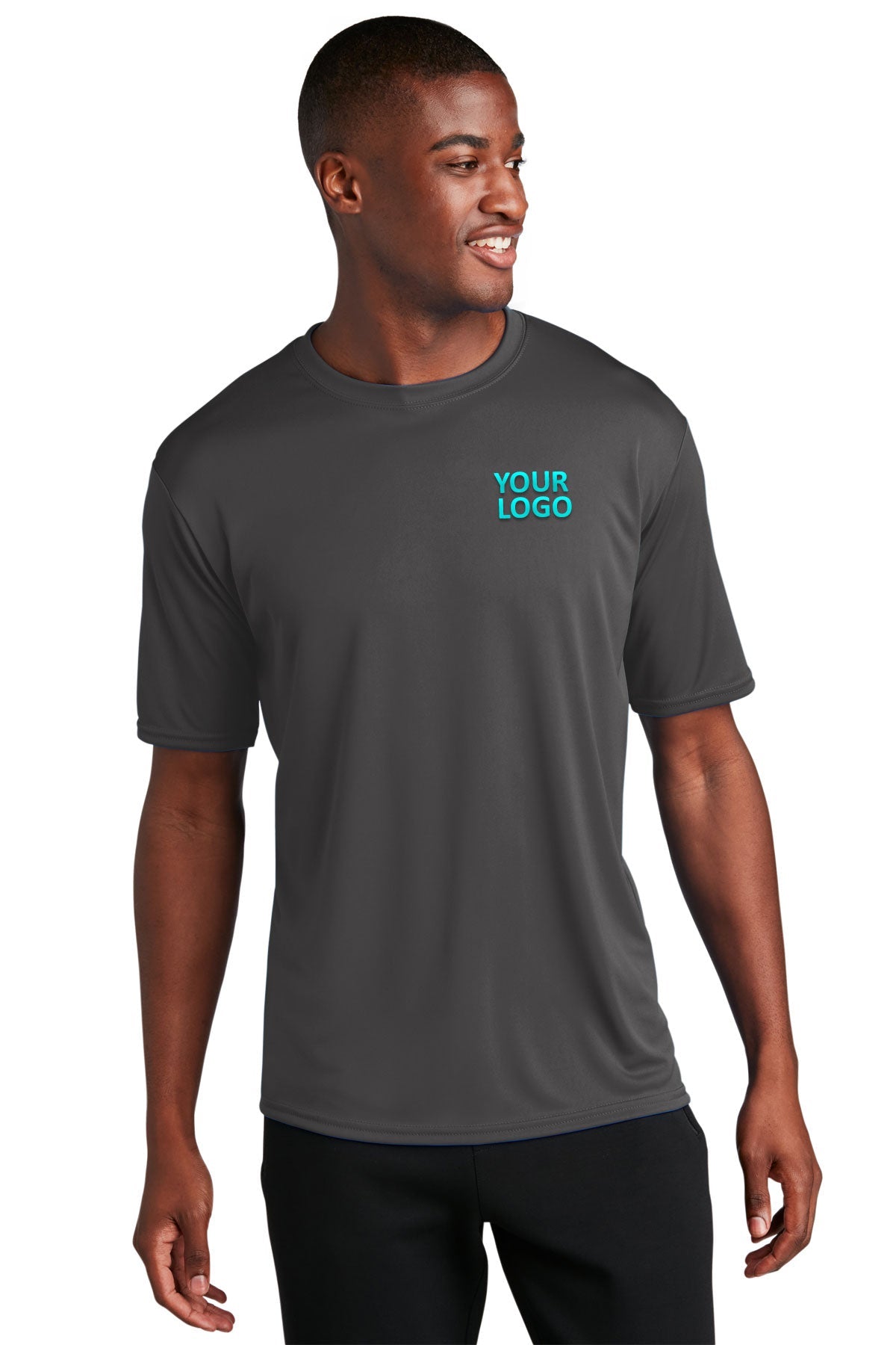 Port & Company Performance Branded Tee's, Charcoal