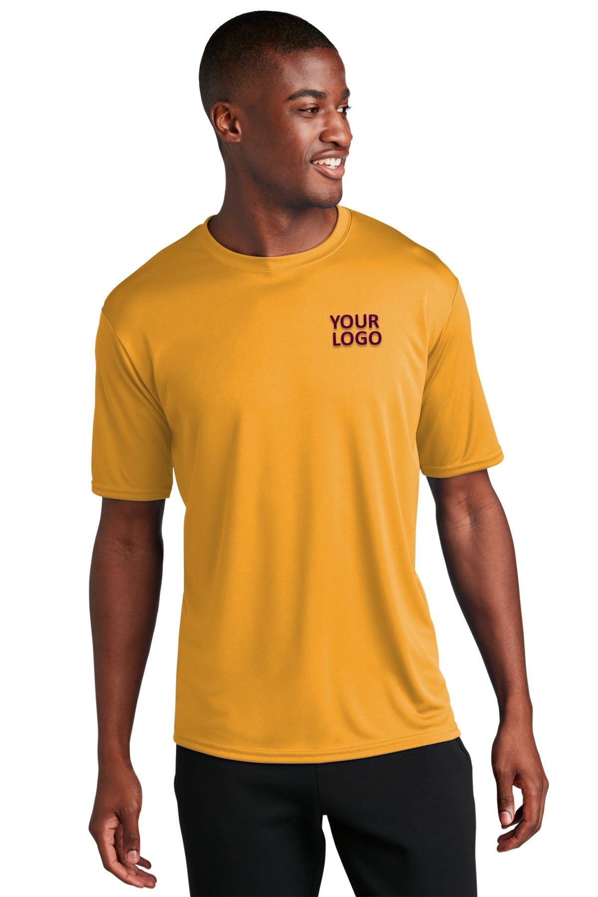 Port & Company Performance Branded Tee's, Gold