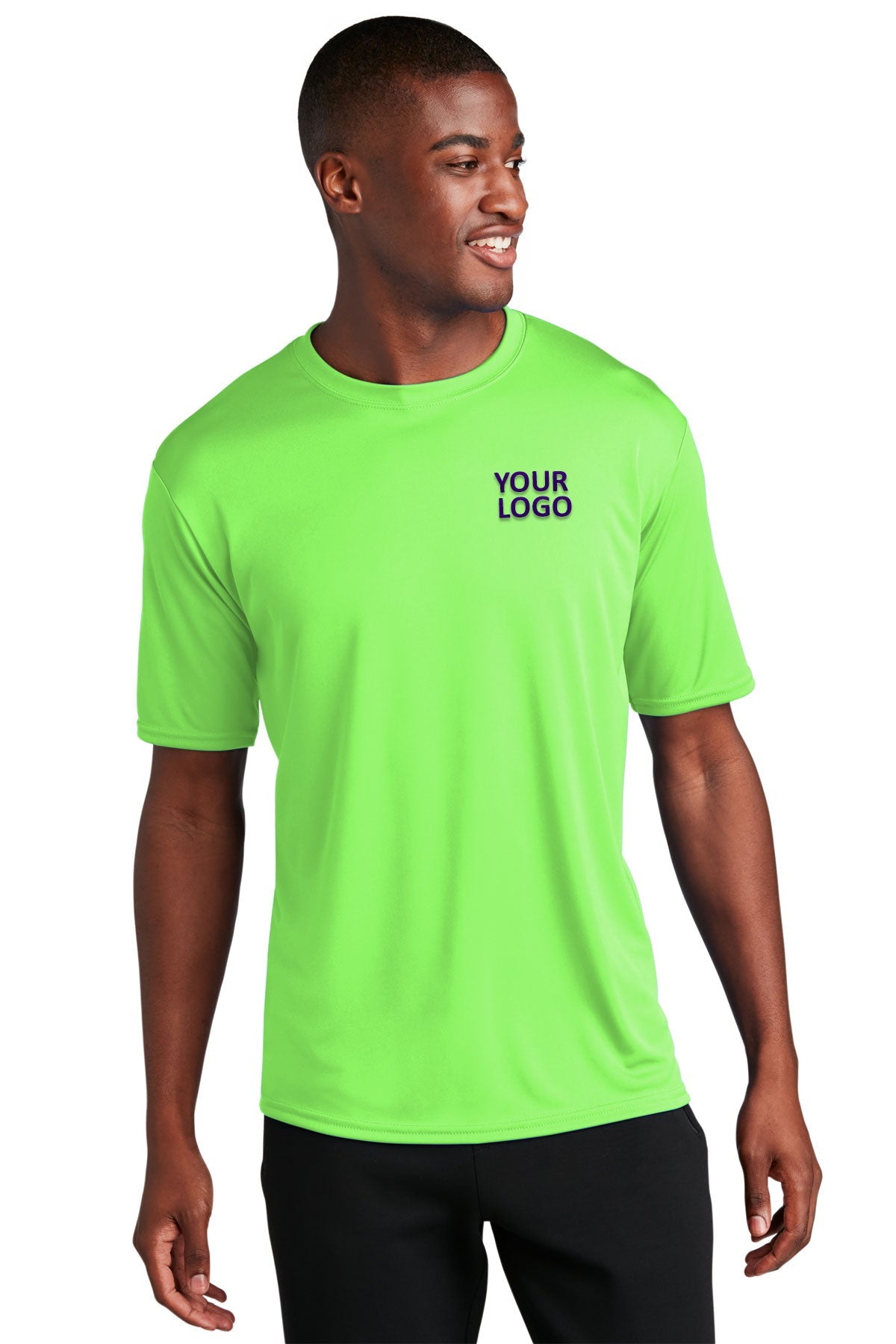 Port & Company Performance Customized Tee's, Neon Green