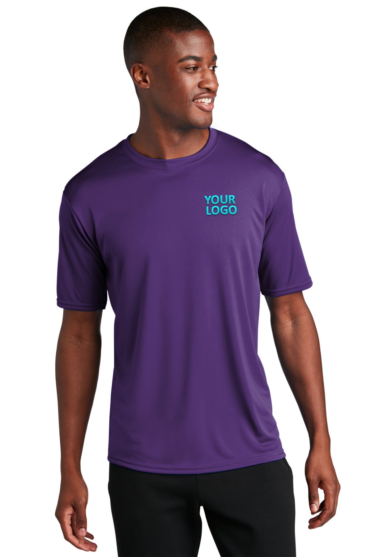 Port & Company Performance Custom Tee's, Team Purple