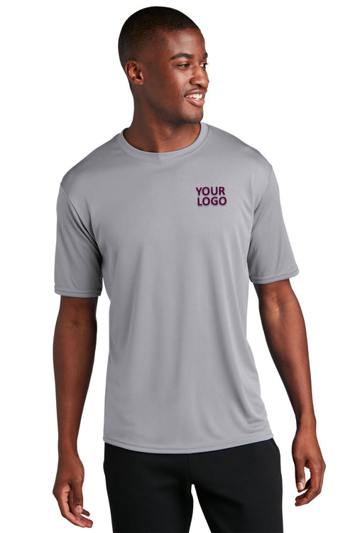 Port & Company Ladies Performance Customized Tee's, Silver