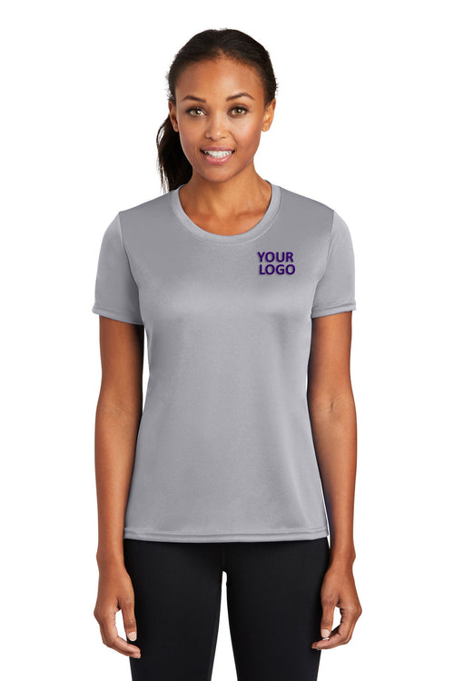 Port & Company Performance Customized Tee's, Silver