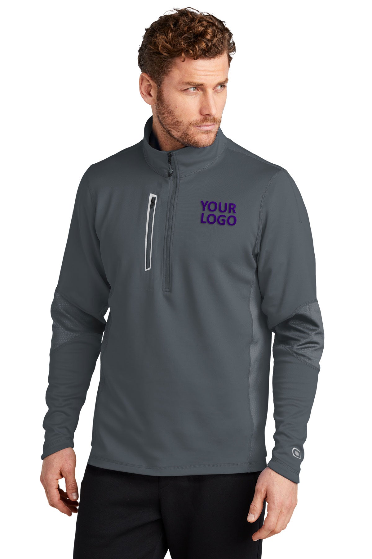 OGIO ENDURANCE Fulcrum Custom Quarter-Zips, Gear Grey