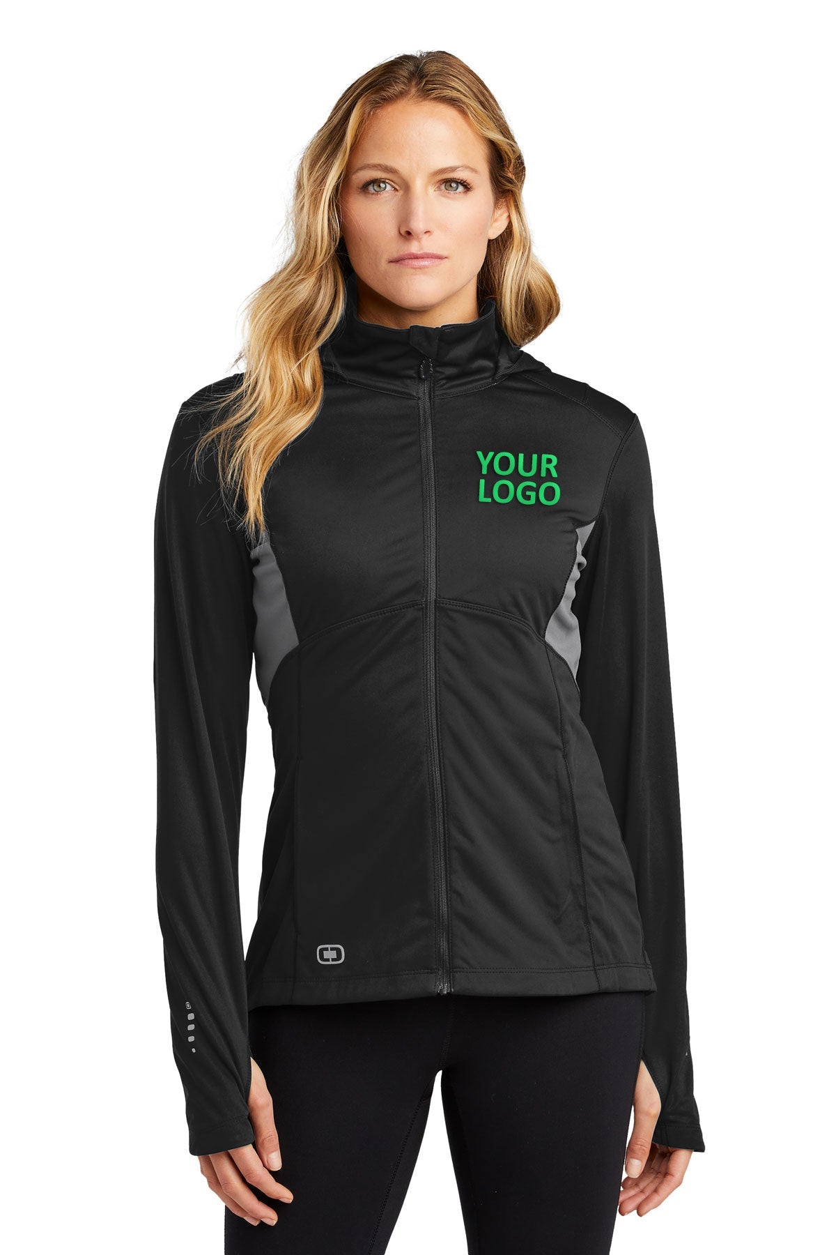 OGIO Endurance Blacktop/ Gear Grey LOE721 jackets with company logo