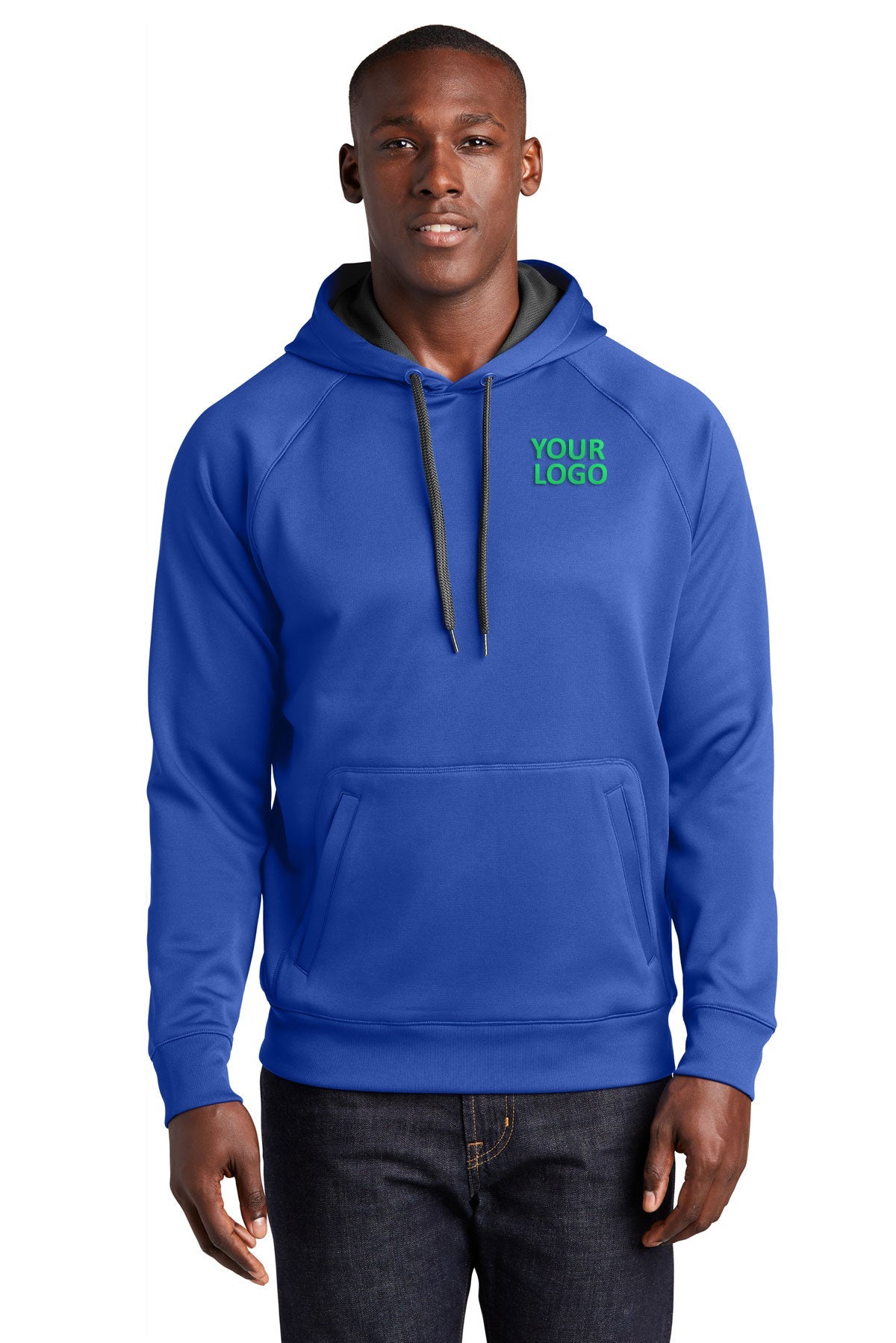 Sport-Tek True Royal ST250 custom sweatshirts with logo