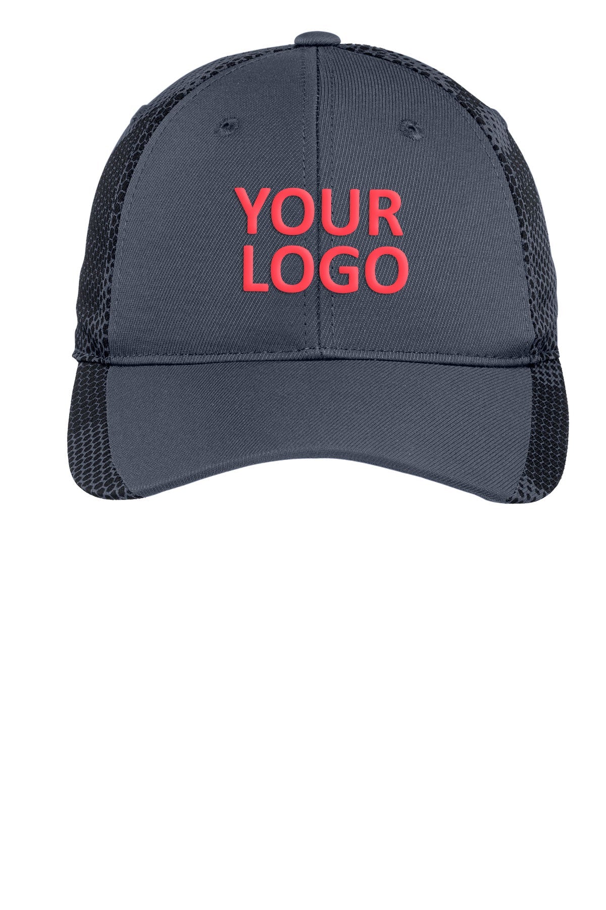 sport tek camohex cap iron grey