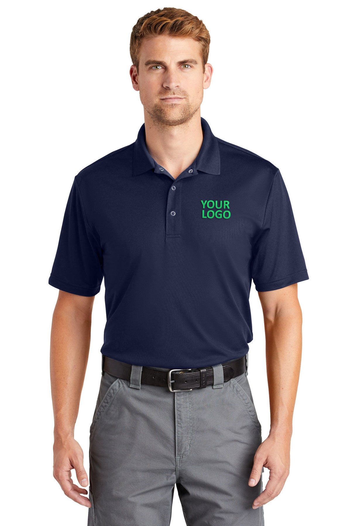 CornerStone Micropique Gripper Polo, True Navy
